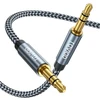 Raviad 3.5mm Stereo Audio Kabelis, 10m, Nailoninė Apsauga