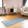 Relaxdays 100% medvilninis vienspalvis patchwork stiliaus kilimas su kutais