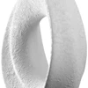 Relaxdays Leonardo Home Oggetto 059010 keraminis objektas, 1 vnt., stilingas keraminis meno kūrinys, moderni dekoracija su gaivinančia atmosfera, apvalios formos, traukiantis akį, rankų darbo, aukštis 17 cm, baltas
