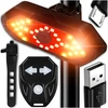 Renew Force Galinga galinė dviračio lemputė su posūkio signalais, led, usb