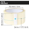 Repa Market 6 skaidrios pakavimo juostos ritinėliai, 48 mm x 54 m - akrilinė skaidri juosta - itin skaidri ir diskretiška polipropileninė pakavimo juosta - pakavimo juostos ritinėliai - itin skaidri siuntų juosta