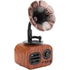 Kompiuterio kolonėlės Retro Bluetooth Garsiakalbis, Nešiojamas 5w Medienos/plastiko