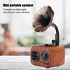 Kompiuterio kolonėlės Retro Bluetooth Garsiakalbis, Nešiojamas 5w Medienos/plastiko
