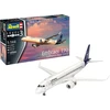Revell modeliavimas, Embraer 190 Lufthansa New Livery, rinkinys 1:144, 55 dalys, amatų rinkinys nuo 10 metų - detalus modelis, lėktuvas, naujas dažymas, 1:144/25,3 cm
