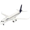 Revell modeliavimas, Embraer 190 Lufthansa New Livery, rinkinys 1:144, 55 dalys, amatų rinkinys nuo 10 metų - detalus modelis, lėktuvas, naujas dažymas, 1:144/25,3 cm