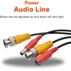 Riloer Bnc vaizdo ir maitinimo kabelis Rca Dc prailginimo kabelis Cctv kameros Dvr apsaugos sistemos rinkiniui (10m)