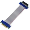Riser kabelis, Pci-e Professional, 1 x 4 x 8 x 16 x nuo vyriško iki moteriško, Vga vaizdo plokštė, lankstus riser prailginimo kabelis (pci-e 4x į 4x)