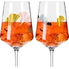 Ritzenhoff Sprizz 2841018 aperityvo taurių rinkinys iš 2 vnt., 500 ml, Summer Rausch Deluxe serija su ginko motyvu, pagaminta Vokietijoje