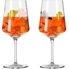 Ritzenhoff Sprizz 2841018 aperityvo taurių rinkinys iš 2 vnt., 500 ml, Summer Rausch Deluxe serija su ginko motyvu, pagaminta Vokietijoje