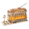 Robotime Retro Tramcar medinės 3d dėlionės