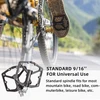 Rockbros dviračio pedalai, skirti plento dviračiams, aliuminio platformos pedalai, itin lengvi neslystantys dviračio pedalai 9/16 colio Mtb, elektriniams ir miesto dviračiams