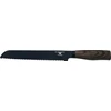 Rockingham Forge Forester Series 8 colių dantytas peilis duonai - nerūdijančio plieno ašmenys su juodos spalvos oksido danga, ergonomiška medinė rankena