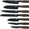 Rockingham Forge Forester Series 8 colių dantytas peilis duonai - nerūdijančio plieno ašmenys su juodos spalvos oksido danga, ergonomiška medinė rankena