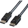 Roline Displayport kabelis, Dp-dp, v1.2, St - St, Tpe, juodas, 5 m