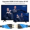 Rommisie 4k/60hz Hdmi kabelis 1 m (hdmi 2.0, 18 Gbps) itin didelės spartos paauksuotos jungtys, ethernet audio return video 4k, full Hd1080p, 3d compatible blu-ray laptop ps3 ps5 ps9 pc hdtv