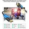 Rommisie 4k/60hz Hdmi kabelis 3 m (hdmi 2.0, 18 Gbps) itin didelio greičio paauksuotos jungtys, ethernet audio return video 4k, full hd1080p, 3d compatible blu-ray laptop ps3 ps5 ps9 pc hdtv