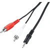 Ross Phsmj15-ro stereo jack į phono kabelis, juodas, 3.5 mm