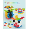 Roxenda Rubiko kubas, Bricks Magic su Square 3 x 3, galvosūkis ir 3d greitasis kubas, vaikams ir suaugusiems, kurie mėgaujasi (juodas)