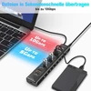 Rshtech 10-port Usb-c 3.0/3.2 Hub su maitinimo adapteriu, 10gbps