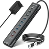 Rshtech 10-port Usb-c 3.0/3.2 Hub su maitinimo adapteriu, 10gbps
