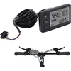 S866 dviračio kompiuteris Lcd matuoklis elektriniams dviračiams, 24v 36v 48v elektrinio paspirtuko valdymo skydelis su Sm kištuku dviračio spidometras odometras 22.2mm vairui