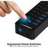 Sabrent 10 prievadų Usb 3.0 šakotuvas su maitinimo adapteriu