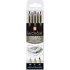 Sakura Pigma Micron architektūrinis plonas linijinis rašiklis | 3 rašikliai 0,2 mm + 0,25 mm + Pn, juodas (poxsdk3ur)