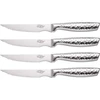 San Ignacio Compact – 4 nerūdijančio plieno chuletero peilių rinkinys – 20 cm šefo peilis + santaku peilis 17 cm + universalus peilis 12 cm + skutimo peilis – tinka kepsniams