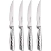 San Ignacio Compact – 4 nerūdijančio plieno chuletero peilių rinkinys – 20 cm šefo peilis + santaku peilis 17 cm + universalus peilis 12 cm + skutimo peilis – tinka kepsniams