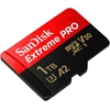 Sandisk Extreme Pro Microsdxc Uhs-i atminties kortelė 1 Tb + adapteris ir Rescuepro Deluxe (išmaniesiems telefonams, veiksmo kameroms ar dronams, A2, Class 10, V30, U3, 200 Mb/s perdavimas)
