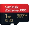 Sandisk Extreme Pro Microsdxc Uhs-i atminties kortelė 1 Tb + adapteris ir Rescuepro Deluxe (išmaniesiems telefonams, veiksmo kameroms ar dronams, A2, Class 10, V30, U3, 200 Mb/s perdavimas)