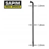 Sapim Race 2.0-1.8-2.0 mm stipinas, juodas, 292 mm