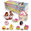 Sbabam Funny Box Doki Doki ledų reversible žaislas nuo 3 metų vaikams, 3 vnt. pakuotė, gyvūnų figūrėlės ir reversible minkštas žaislas, kvapas ledų puodelio formos kaip dovana kūdikiui