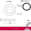 Schläfer 1846 | 10 dalių - universalus hidraulinis guminis sandariklis sifonui 1 colio 1/4 virtuvės praustuvei, 3 mm aukščio, plokščias sandariklis, suderinamas su lira, poveržlė vonios kriauklės drenažo vamzdžiui