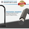 Seatylock Mason dviračio U-formos spyna – patentuota dviračio spyna su raktu, užtikrinanti aukštą apsaugą nuo reples – išmani dviračio spyna, skirta elektriniams dviračiams, elektriniams paspirtukams ir motociklams (30 cm)