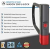 Seatylock Mason dviračio U-formos spyna – patentuota dviračio spyna su raktu, užtikrinanti aukštą apsaugą nuo reples – išmani dviračio spyna, skirta elektriniams dviračiams, elektriniams paspirtukams ir motociklams (30 cm)