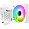 Segotep Baltas ventiliatorius 20x Argb Pwm Infinity diodų 120mm tylus su varžtais!