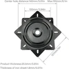 Serenelight universalus baldų pasukimo mechanizmas, metalinis baldų pasukimo mechanizmas, pasukamas tvirtinimas, didelio stiprumo, 360° pasukamas mechanizmas, 200 kg apkrova, skirtas taburetėms, stalams, knygų lentynoms, 5 colių (juodas)