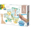 Ses Creative Sophie the Giraffe vandens piešimo daugkartinio naudojimo edukacinis žaidimas 4 kortelės be pažeidimų + saugus teptukas kūrybinei veiklai kūdikiams nuo 1 metų + sensorinis vystymasis ir smulkiosios motorikos įgūdžiai