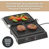 Severin Sevini Comfort grilis mėsai, žuviai ir daržovėms, skaitmeninis sumuštinių keptuvas kepimui be riebalų su 5 automatinėmis programomis, keramine danga, vidaus grilis iki 230 °c, 1800 W, juodas, Kg 2399