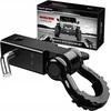 Shackle Hitch priekabos jungties imtuvas, atlaikantis 45000 svarų, 3/4" D formos žiedas, juodas