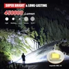 Shadowhawk Led žibintuvėlis 450 000 liumenų, itin ryškūs įkraunami žibintuvėliai, stiprus taktinis žibintuvėlis, Ip67 žibintas, 5 šviesos režimai su priartinimu stovyklavimui lauke ir žygiams