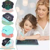 Klaviatūra Sibontier Lcd rašymo planšetė, 8,5 colio spalvingas šviesos piešimas, edukacinis žaislas, vaikiška piešimo lenta, ištrinama elektroninė piešimo planšetė su užrakto klavišu, rašymo bloknotas piešimui ir atmintinėms, mėlyna