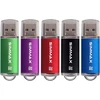Simmax usb atmintinė 32gb usb 2.0 flash drive atmintukas rašiklio formos atmintinė 5 vnt. pakuotė (32gb žalia violetinė raudona juoda mėlyna)