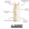 Simple Modern vaikiška vandens buteliukas su šiaudeliu | Izoliuota nerūdijančio plieno daugkartinio naudojimo gertuvė vaikams, mergaitėms, berniukams | Summit kolekcija | 414 ml, Chloe Floral