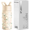 Simple Modern vaikiška vandens buteliukas su šiaudeliu | Izoliuota nerūdijančio plieno daugkartinio naudojimo gertuvė vaikams, mergaitėms, berniukams | Summit kolekcija | 414 ml, Chloe Floral