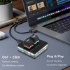 Sinloon Usb mini 2 mygtukų kopijavimo ir įklijavimo klaviatūra, Osu klaviatūra, Hotswap vienos rankos mechaninė žaidimų klaviatūra su Usb laidu ritminių žaidimų žaidimams