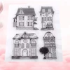 Skaidrus spaudas, namų silikoninis spaudas kortelėms namas skaidrus guminis spaudas antspaudas kortelių gamybai scrapbooking dekoravimui žodžiai dienoraščio "pasidaryk pats" albumas