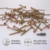Skir'co (100 vnt.) universalūs cinkuoto plieno 4,0 x 50 mm geltoni medvaržčiai su įleidžiama torx galvute, 17 tipo medienos drožlių plokštės varžtai (100, 4,0 x 50 mm)