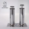 Sofa Skir'co (8 vnt.) reguliuojamo aukščio metalinės baldų kojos 12 cm aukščio blizgaus chromo baldų kojelės apvalios sofos kojos su varžtais (8, aukštis 12 cm)